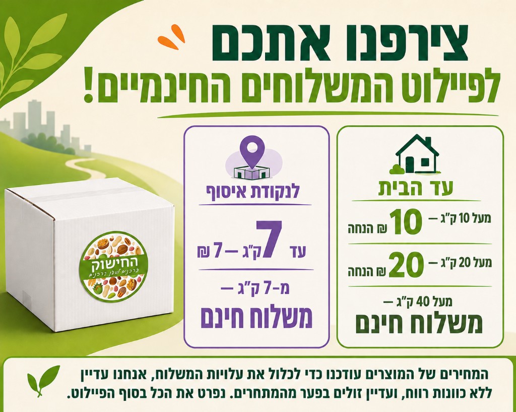 פיילוט משלוח חינם