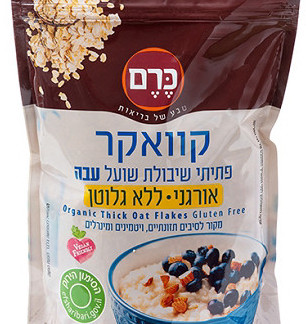 פתיתי שיבולת שועל עבה ללא גלוטן