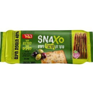 קרקר SNAXO דק עם מיקס זיתים